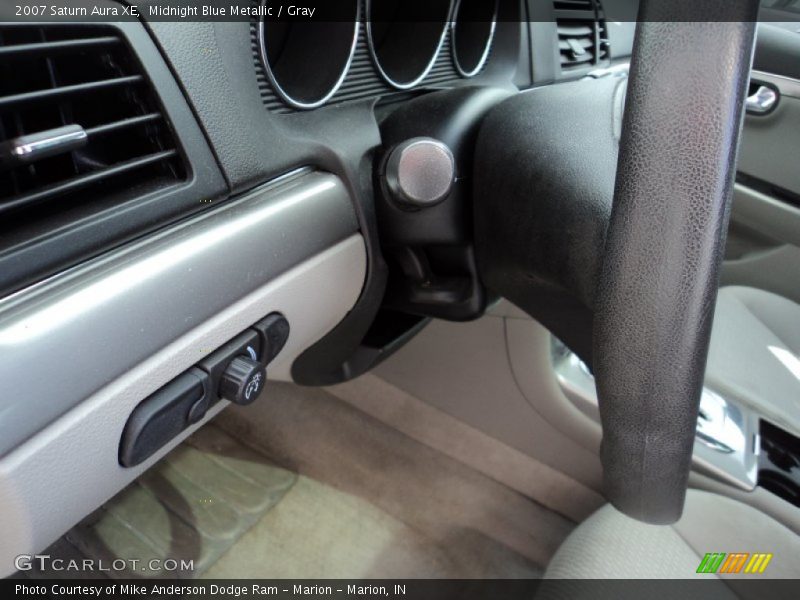 Midnight Blue Metallic / Gray 2007 Saturn Aura XE