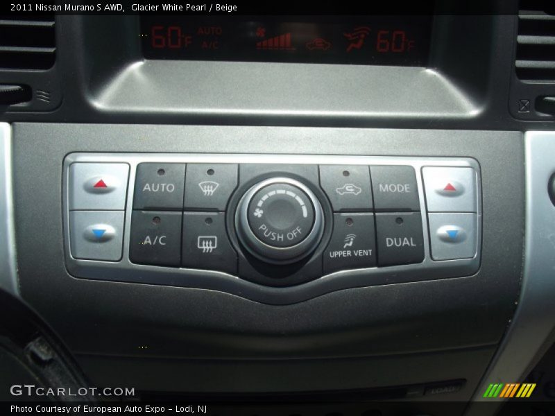 Glacier White Pearl / Beige 2011 Nissan Murano S AWD