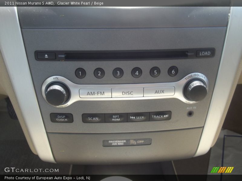 Glacier White Pearl / Beige 2011 Nissan Murano S AWD