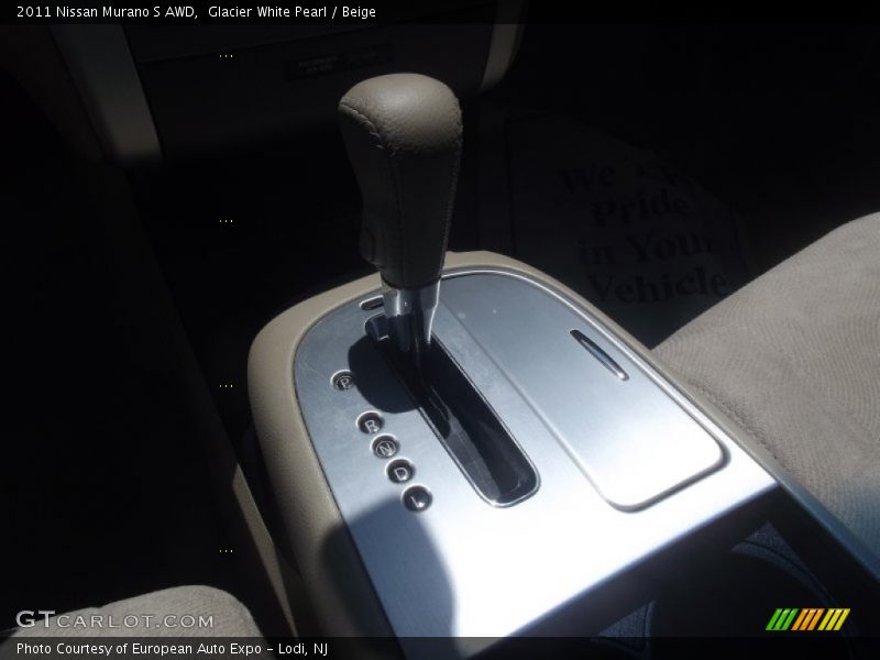 Glacier White Pearl / Beige 2011 Nissan Murano S AWD