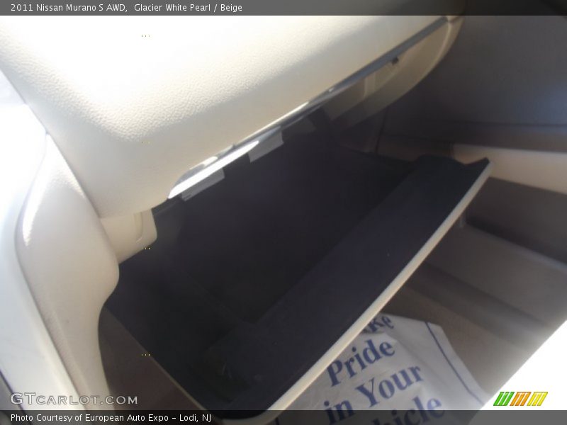 Glacier White Pearl / Beige 2011 Nissan Murano S AWD