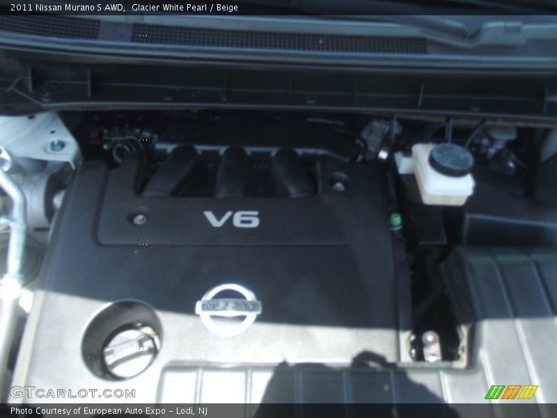 Glacier White Pearl / Beige 2011 Nissan Murano S AWD