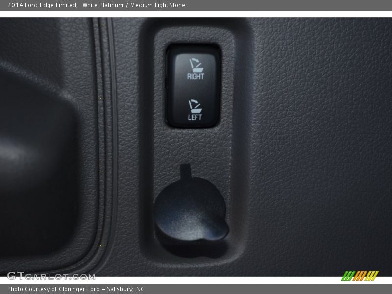 White Platinum / Medium Light Stone 2014 Ford Edge Limited