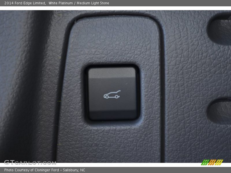 White Platinum / Medium Light Stone 2014 Ford Edge Limited