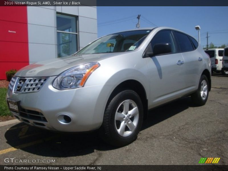 Silver Ice / Black 2010 Nissan Rogue SL AWD