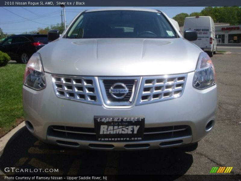 Silver Ice / Black 2010 Nissan Rogue SL AWD
