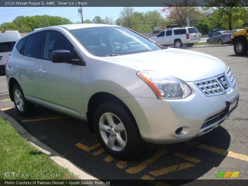 Silver Ice / Black 2010 Nissan Rogue SL AWD