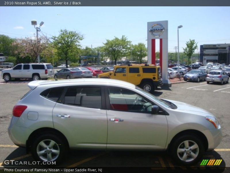 Silver Ice / Black 2010 Nissan Rogue SL AWD