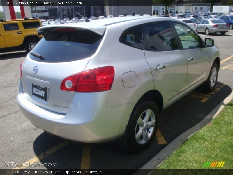 Silver Ice / Black 2010 Nissan Rogue SL AWD
