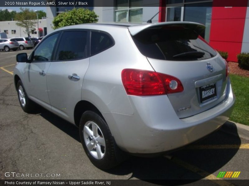 Silver Ice / Black 2010 Nissan Rogue SL AWD