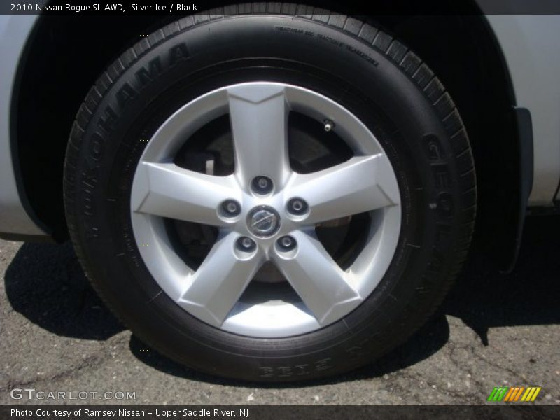 Silver Ice / Black 2010 Nissan Rogue SL AWD