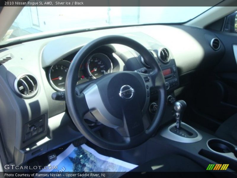 Silver Ice / Black 2010 Nissan Rogue SL AWD