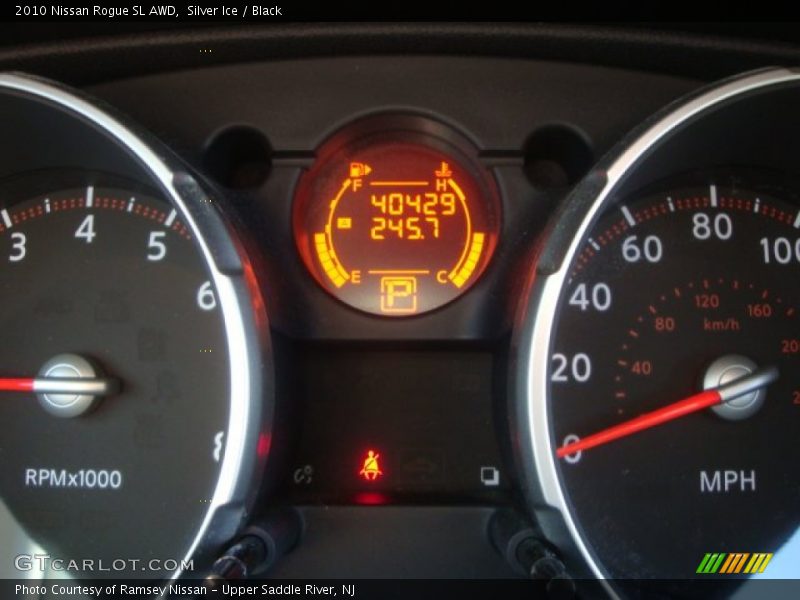 Silver Ice / Black 2010 Nissan Rogue SL AWD