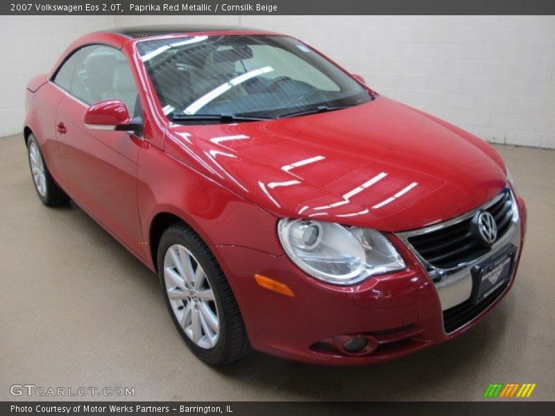 Paprika Red Metallic / Cornsilk Beige 2007 Volkswagen Eos 2.0T