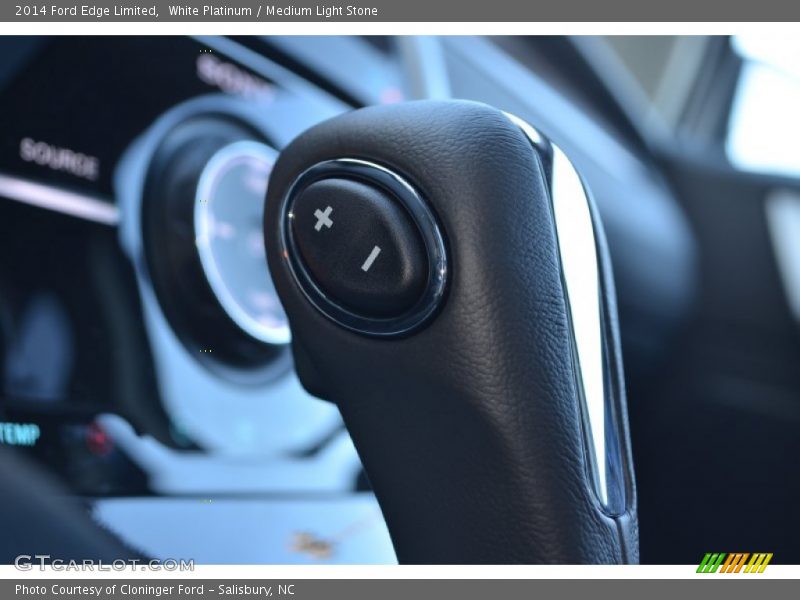 White Platinum / Medium Light Stone 2014 Ford Edge Limited