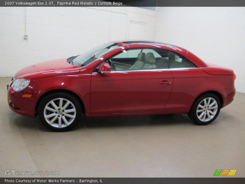 Paprika Red Metallic / Cornsilk Beige 2007 Volkswagen Eos 2.0T