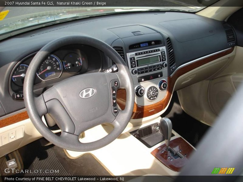 Natural Khaki Green / Beige 2007 Hyundai Santa Fe GLS