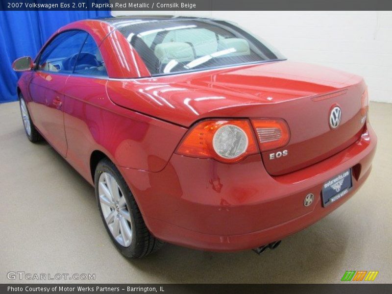 Paprika Red Metallic / Cornsilk Beige 2007 Volkswagen Eos 2.0T
