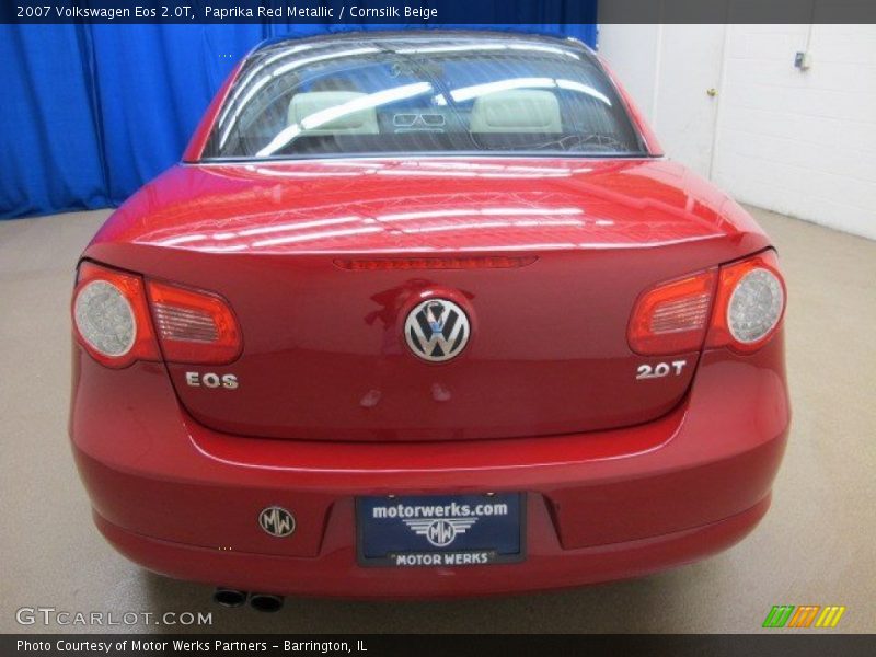 Paprika Red Metallic / Cornsilk Beige 2007 Volkswagen Eos 2.0T