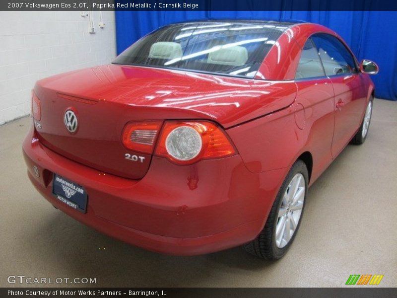 Paprika Red Metallic / Cornsilk Beige 2007 Volkswagen Eos 2.0T