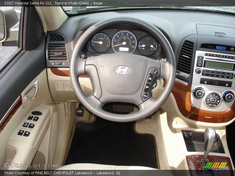 Natural Khaki Green / Beige 2007 Hyundai Santa Fe GLS