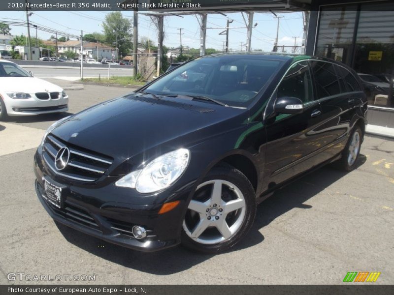 Majestic Black Metallic / Black 2010 Mercedes-Benz R 350 4Matic