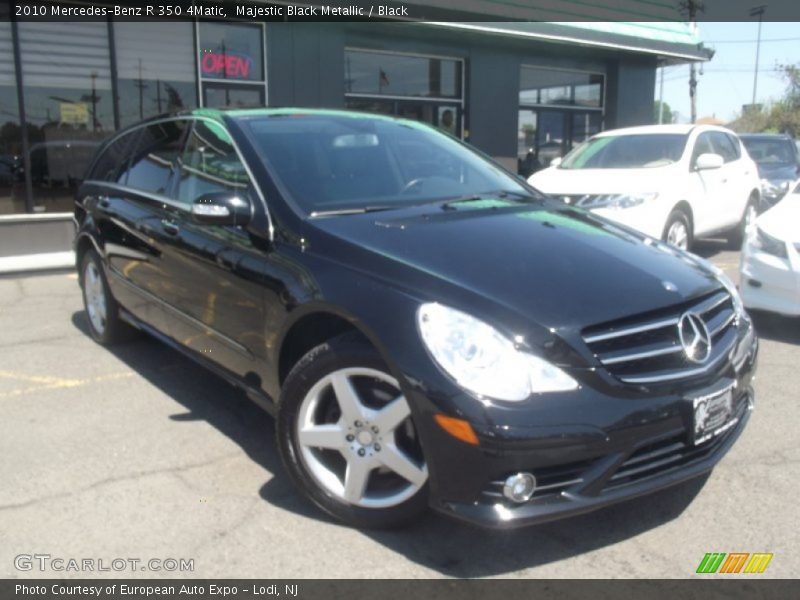 Majestic Black Metallic / Black 2010 Mercedes-Benz R 350 4Matic