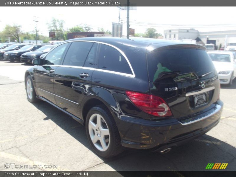 Majestic Black Metallic / Black 2010 Mercedes-Benz R 350 4Matic