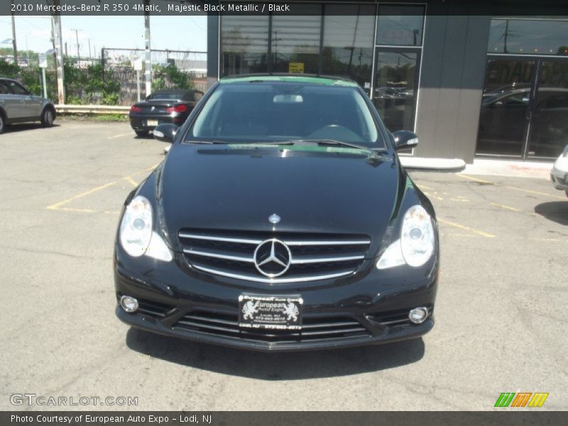 Majestic Black Metallic / Black 2010 Mercedes-Benz R 350 4Matic