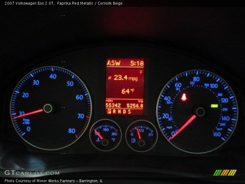 Paprika Red Metallic / Cornsilk Beige 2007 Volkswagen Eos 2.0T