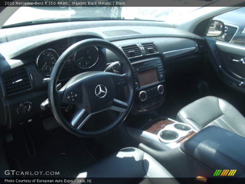 Majestic Black Metallic / Black 2010 Mercedes-Benz R 350 4Matic