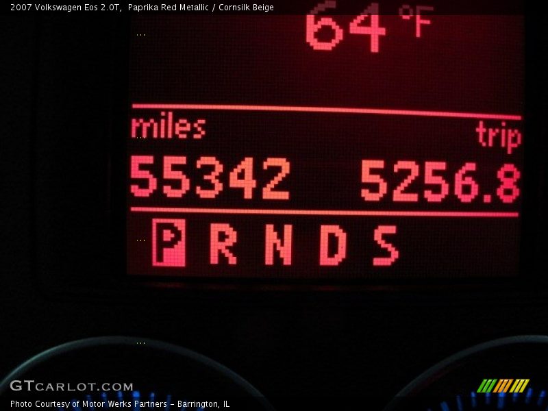 Paprika Red Metallic / Cornsilk Beige 2007 Volkswagen Eos 2.0T