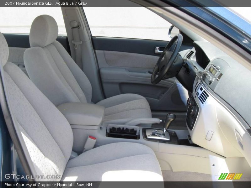 Aqua Blue / Gray 2007 Hyundai Sonata GLS