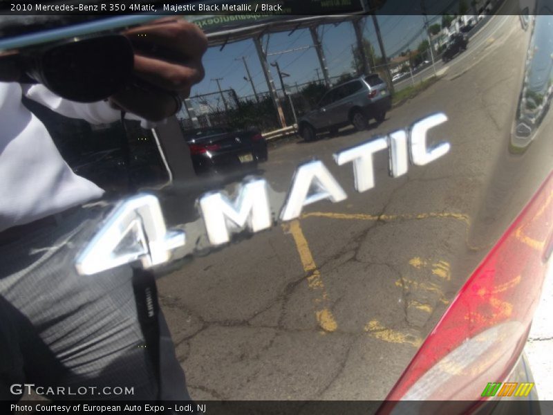 Majestic Black Metallic / Black 2010 Mercedes-Benz R 350 4Matic