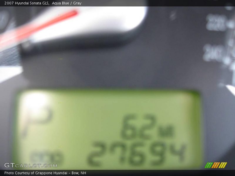 Aqua Blue / Gray 2007 Hyundai Sonata GLS