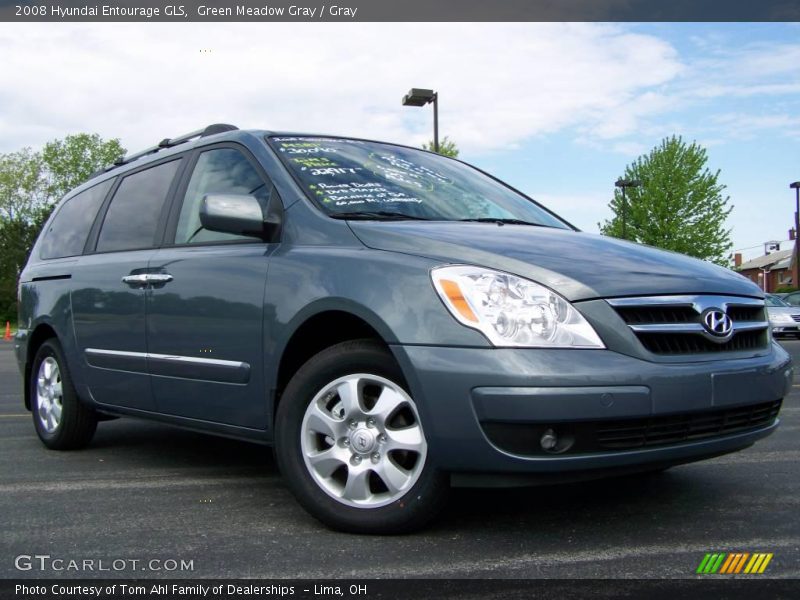 Green Meadow Gray / Gray 2008 Hyundai Entourage GLS