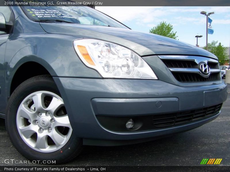 Green Meadow Gray / Gray 2008 Hyundai Entourage GLS