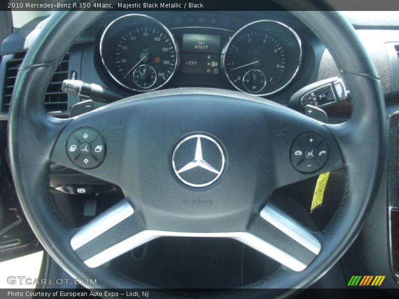 Majestic Black Metallic / Black 2010 Mercedes-Benz R 350 4Matic