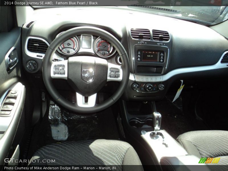 Fathom Blue Pearl / Black 2014 Dodge Journey SE AWD