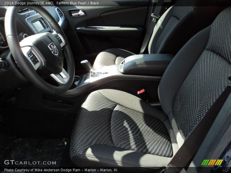 Fathom Blue Pearl / Black 2014 Dodge Journey SE AWD