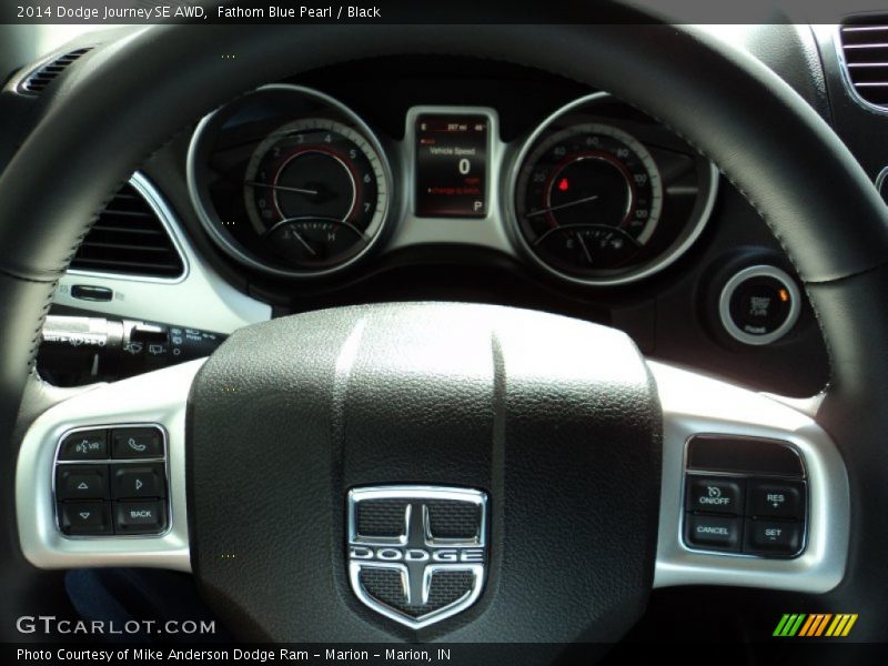Fathom Blue Pearl / Black 2014 Dodge Journey SE AWD
