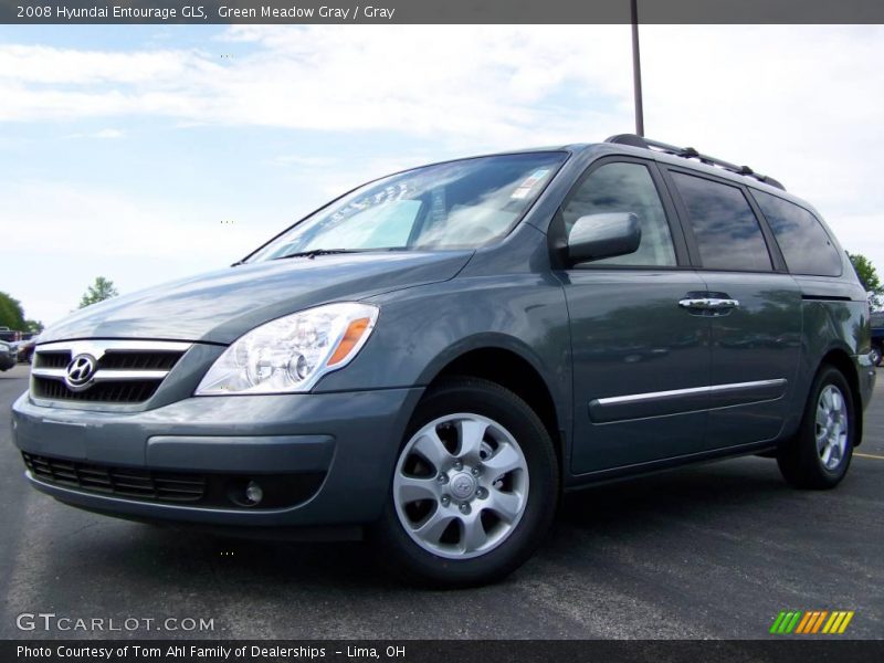 Green Meadow Gray / Gray 2008 Hyundai Entourage GLS