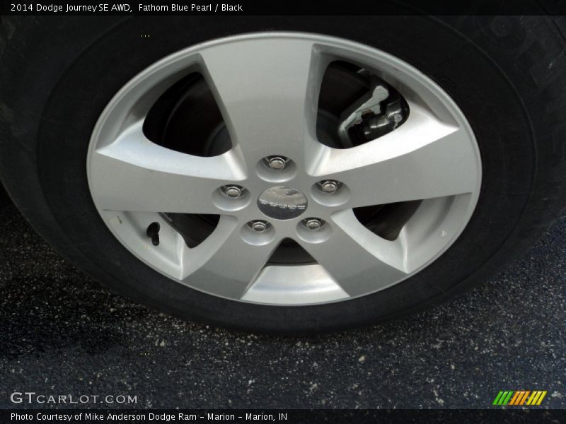 Fathom Blue Pearl / Black 2014 Dodge Journey SE AWD