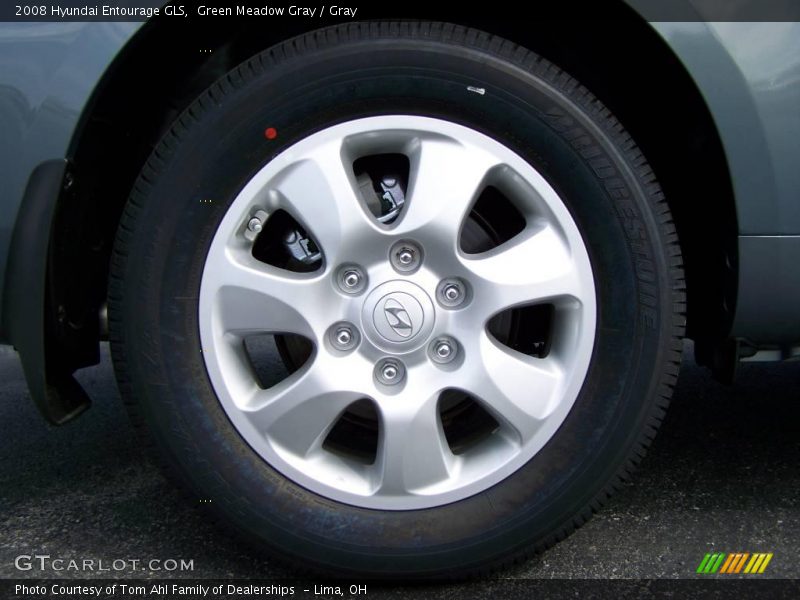 Green Meadow Gray / Gray 2008 Hyundai Entourage GLS