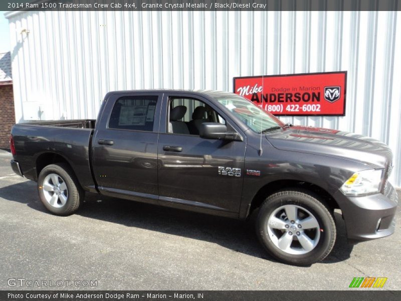Granite Crystal Metallic / Black/Diesel Gray 2014 Ram 1500 Tradesman Crew Cab 4x4