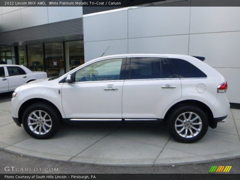 White Platinum Metallic Tri-Coat / Canyon 2012 Lincoln MKX AWD