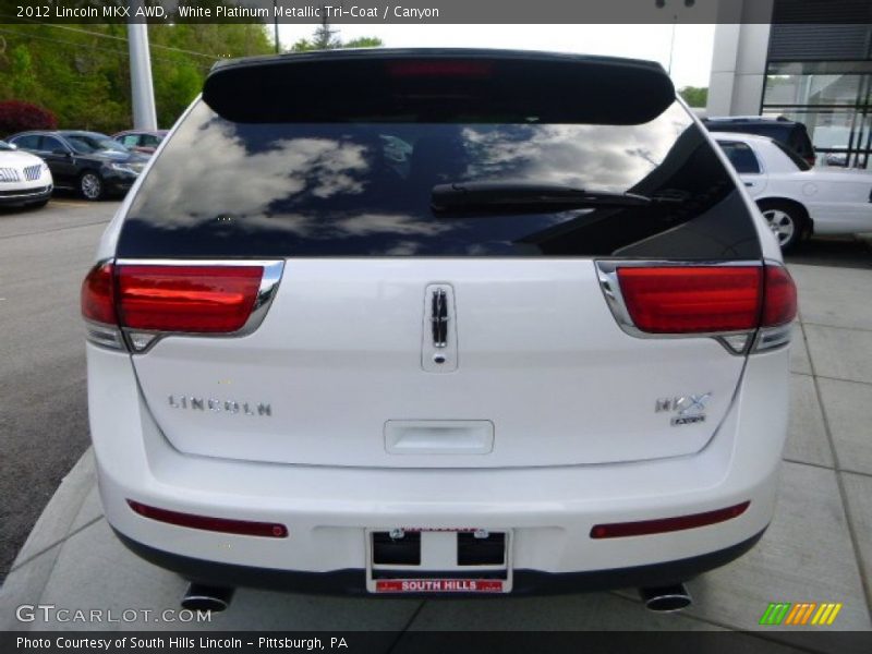 White Platinum Metallic Tri-Coat / Canyon 2012 Lincoln MKX AWD
