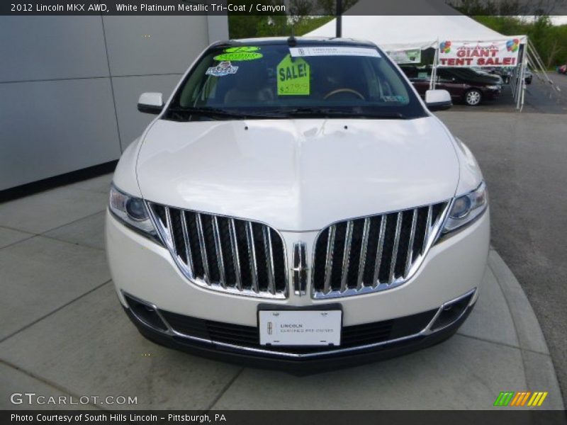 White Platinum Metallic Tri-Coat / Canyon 2012 Lincoln MKX AWD