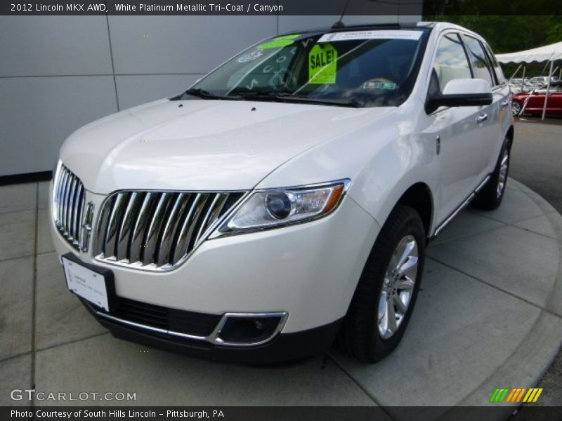 White Platinum Metallic Tri-Coat / Canyon 2012 Lincoln MKX AWD