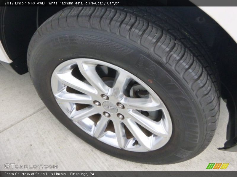 White Platinum Metallic Tri-Coat / Canyon 2012 Lincoln MKX AWD